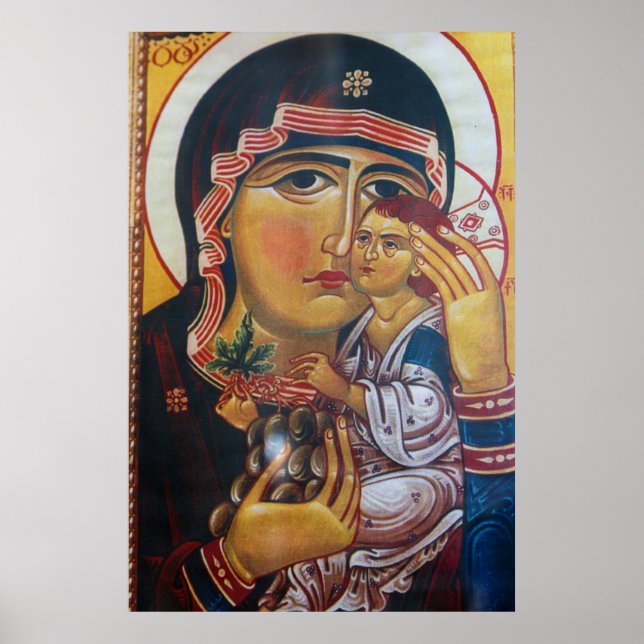 Mor Maria och Jesus konst Poster (Framsidan)
