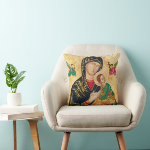 MOR MARY & BABY JESUS ART PILLOW KUDDE