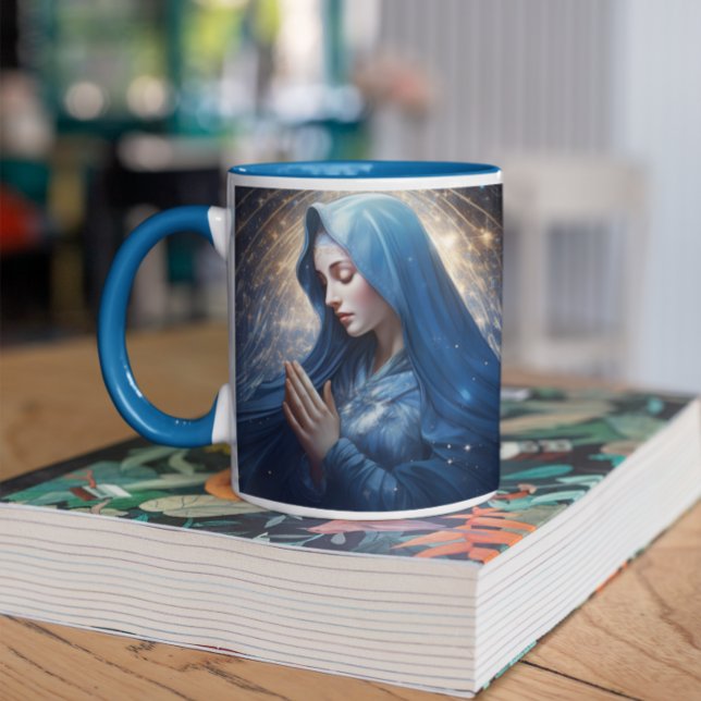 Mor Mary Blessing version 4 Kaffemugg (Mother Mary Blessing version 4 Coffee Mug)