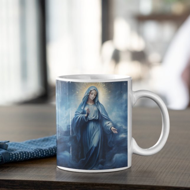 Mor Mary Blessing version 5 Kaffemugg (Mother Mary Blessing version 5 Coffee Mug)
