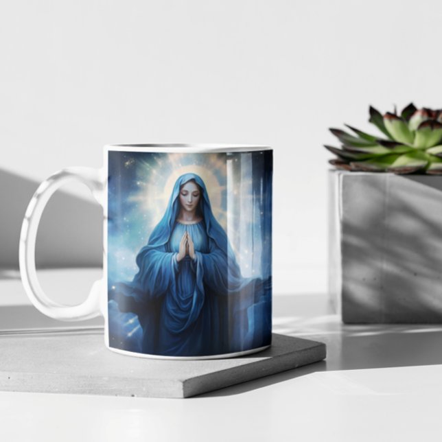 Mor Mary Blessing version 9 Kaffemugg (Mother Mary Blessing version 9 Coffee Mug)