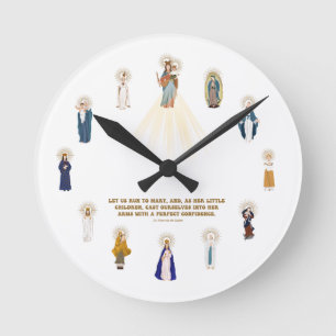 Mor Mary Clock Rund Klocka