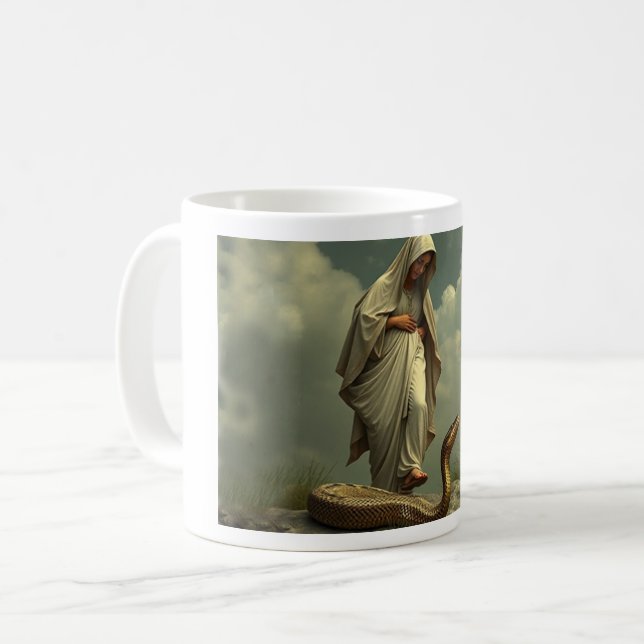 Mor Mary Går på serpenten Kaffemugg (Framsida vänster)