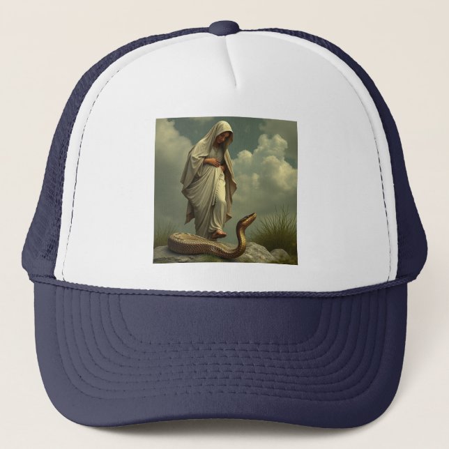 Mor Mary Går på Truckerkepsen Snake Keps (Framsida)