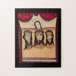 Mor Mary Jesus Kristus Thorn Krona art Målning Pussel