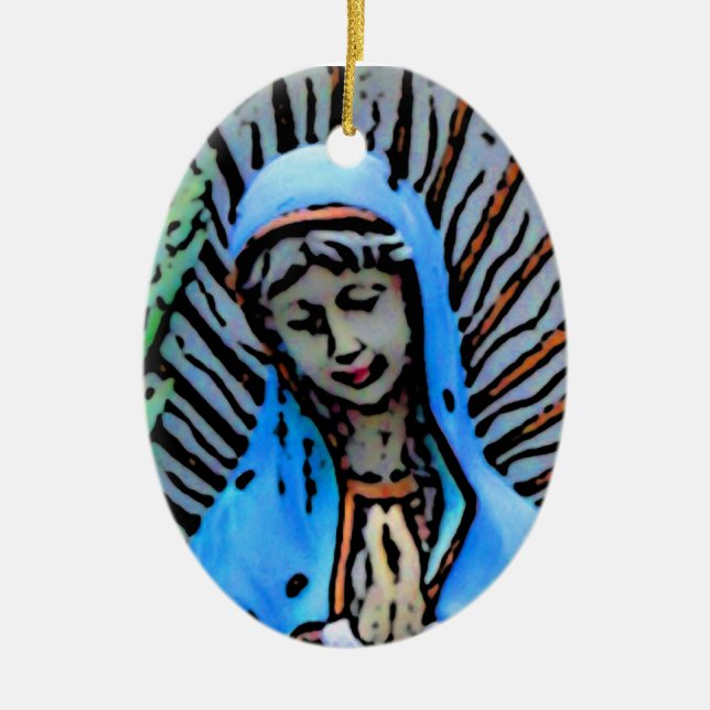 Mor Mary Julgransprydnad Keramik (Framsidan)