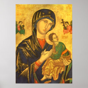 Mor Mary Madonna & Child Baby Jesus Poster