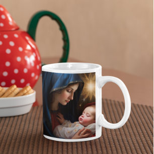 Mor Mary med Baby Jesus version 28 Kaffemugg