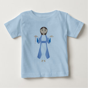 Mor Mary med Rosary T Shirt