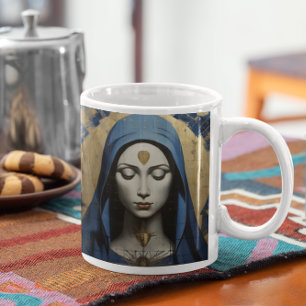 Mor Mary Praying version 4 Kaffemugg