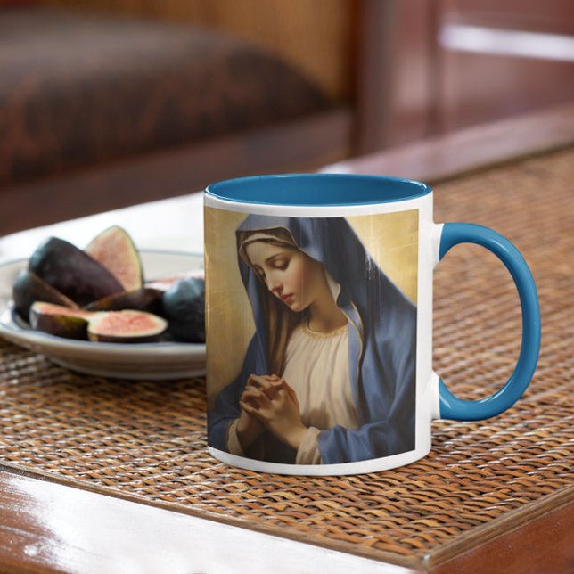 Mor Mary Praying version 5 Kaffemugg (Mother Mary Praying version 5 Coffee Mug
)