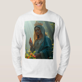 Mor Mary Queen of Heaven Manar Långärmad Tee