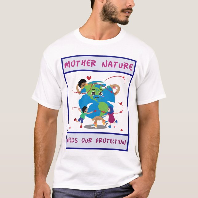 mor måste skyddas t shirt (Framsida)