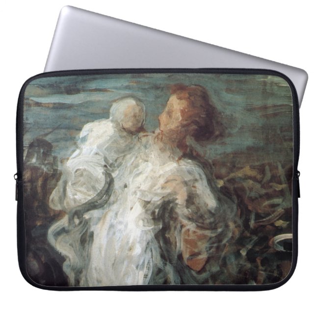 mor med barn, laptop sleeve (Framsidan)