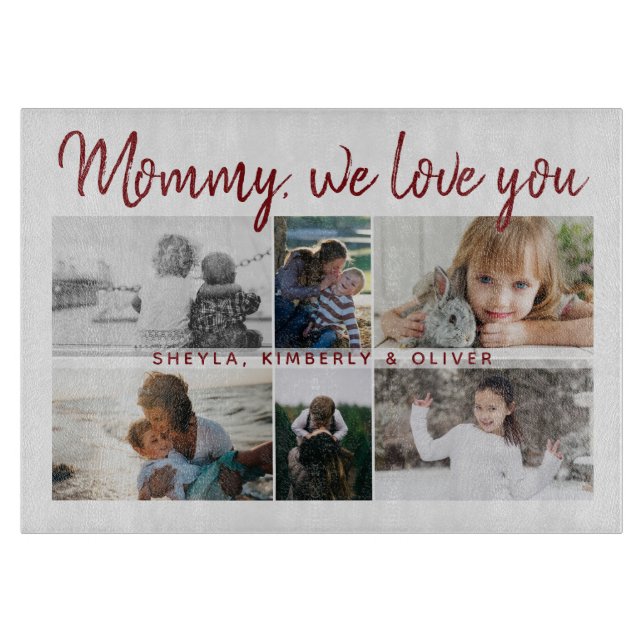 Mor med Kids och Family Mamma 6 Photo Collage (Framsidan)