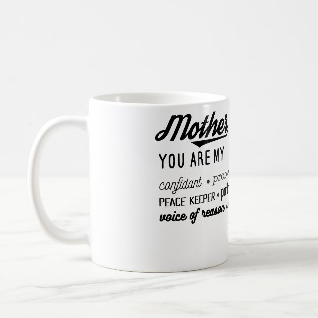 Mor min förtrogna bästa vän kaffemugg (Vänster)
