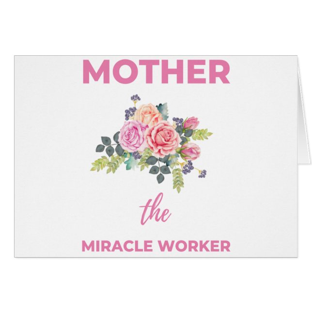 Mor Miracle Worker 2 Hälsningskort (Framsidan Horizontal)