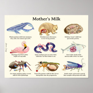 Mor Mjölk Animal Poster