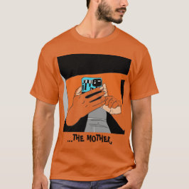 Mor Mobile Händer Cyan Orange Black T Shirt