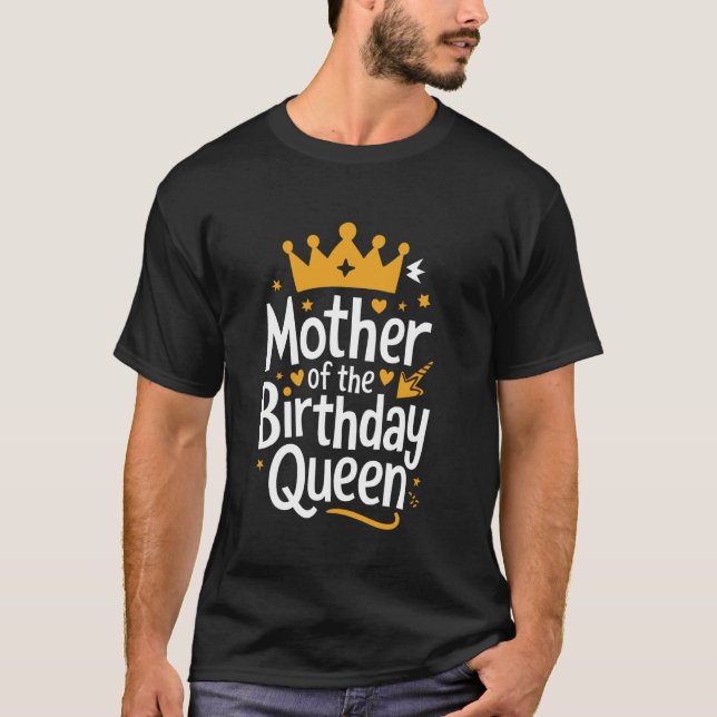 Mor Mor till Födelsedagsdrottningen T Shirt (Framsida)