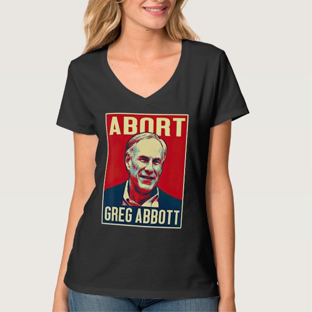 Mor mot Greg Abbott Texas Anti Abbott Suck T Shirt (Framsida)
