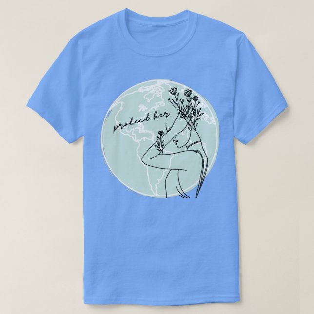 Mor Natur Spara vår planet T Shirt (Design framsida)