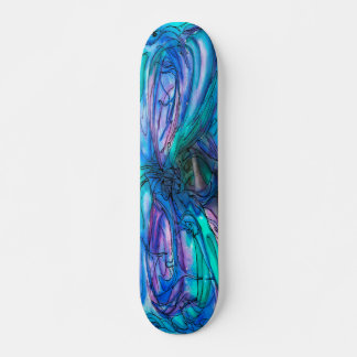 Mor Nature Fairy Träd vattenfärgsmålning Old School Skateboard Bräda 18 Cm