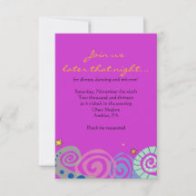 MOR NATURE SWIRL Fladdermus Pub Mitzvah Party-kort