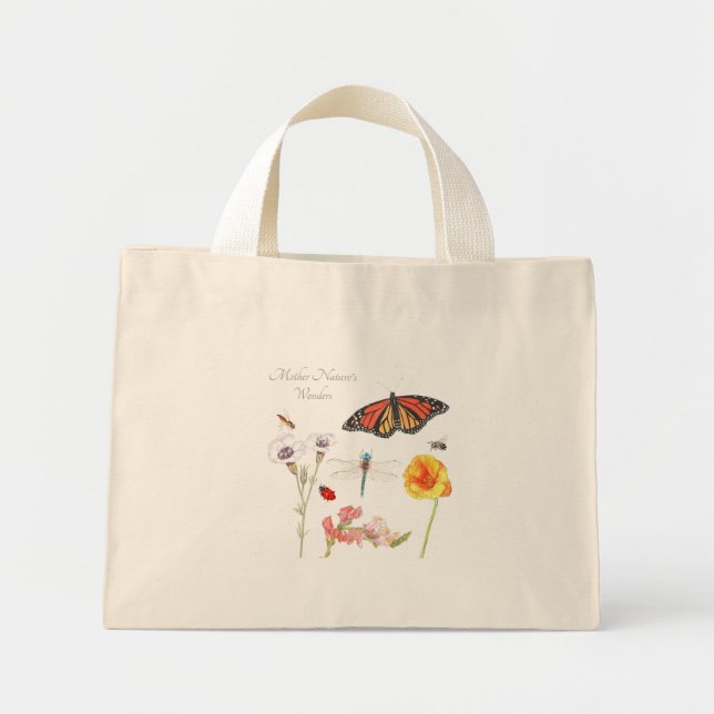 Mor Nature's Wonders Tote Bag Mini Tygkasse (Framsidan)