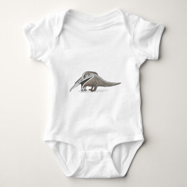Mor och baby anteater baby, en-biet-karosseri t shirt (Framsida)