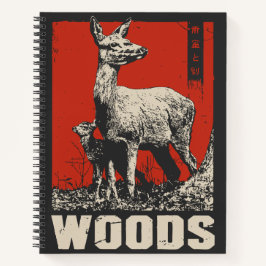 Mor och Baby Deers in Forest | Ukiyo