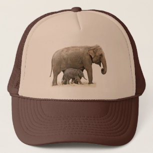 Mor och Baby Elephant Keps