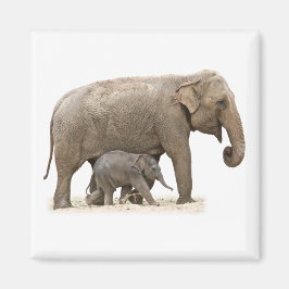 Mor och Baby Elephant Magnet