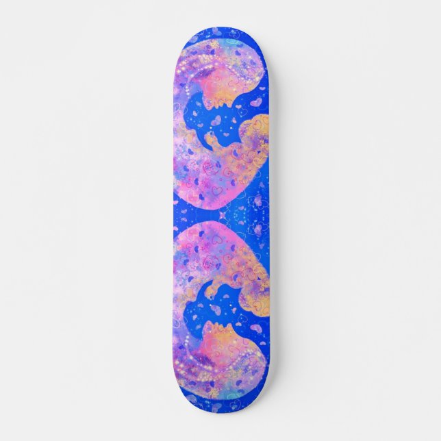 Mor och Baby - Kärlek - Art Mini Skateboard Bräda 18,5 Cm (Framsida)