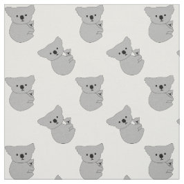 mor och baby koala mönster tyg