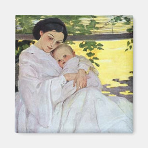Mor och Baby Magnet