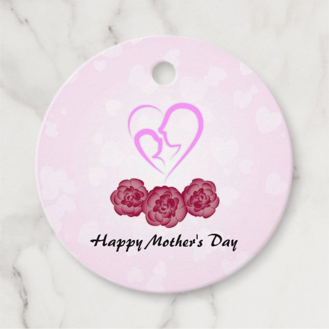 Mor och Baby Mors dag Gåvor Etiketter (Framsida)