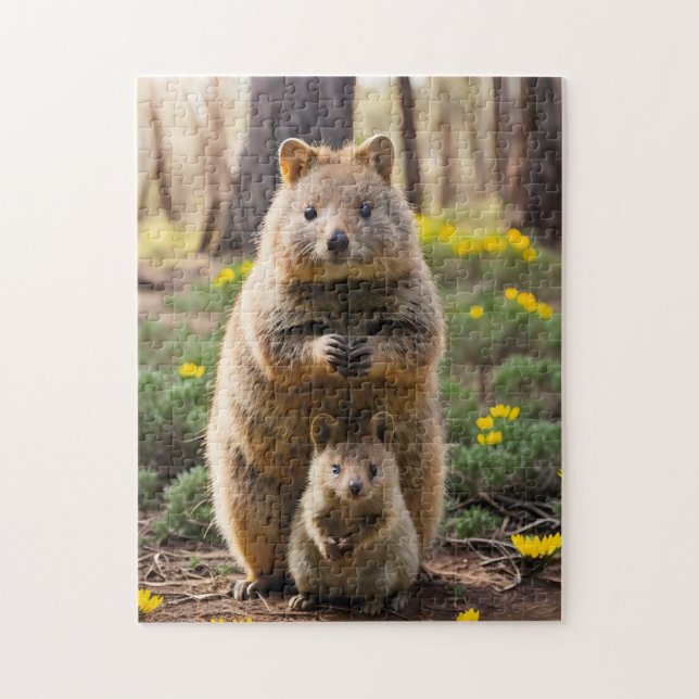 Mor och Baby Quokka, Jigszawa Puzzle Pussel (Vertikal)