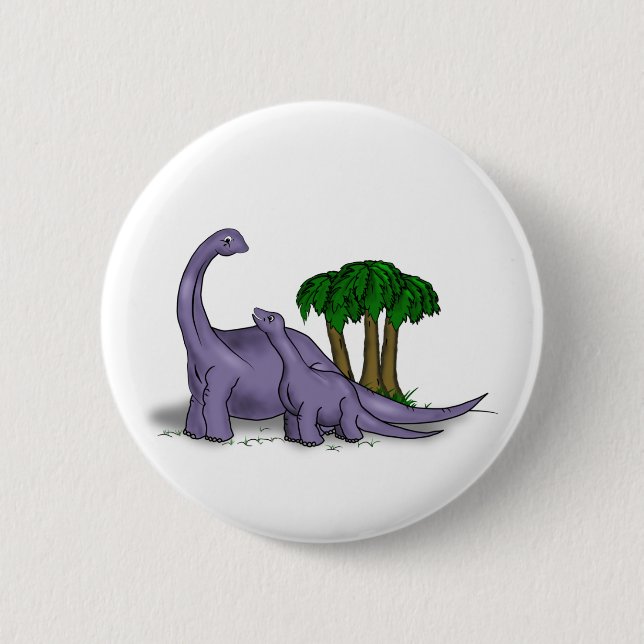 Mor- och babyDinosaur Knapp (Framsida)