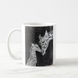 Mor- och babygiraffmugg kaffemugg