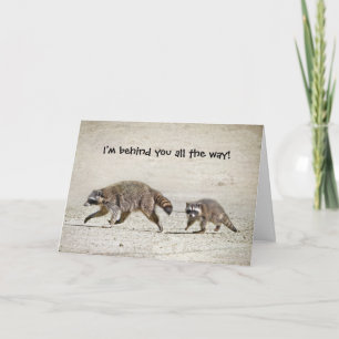Mor- och babyRaccoon Kort