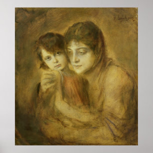 Mor och barn, 1893 poster