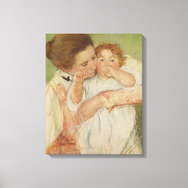 Mor och barn, 1897 canvastryck (Framsida)
