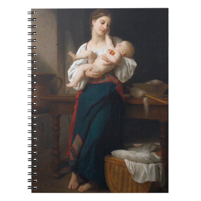 Mor och barn (av Bouguereau) Anteckningsbok (Framsidan)