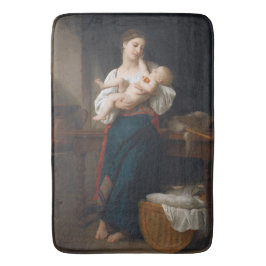 Mor och barn (av Bouguereau) Badrumsmatta
