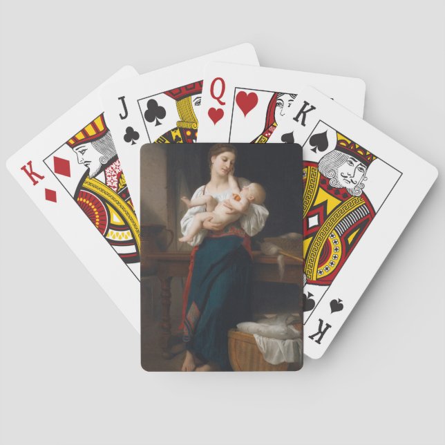 Mor och barn (av Bouguereau) Casinokort (Baksidan)