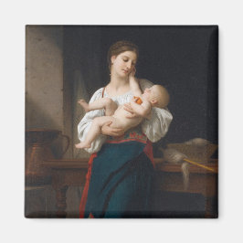 Mor och barn (av Bouguereau) Magnet