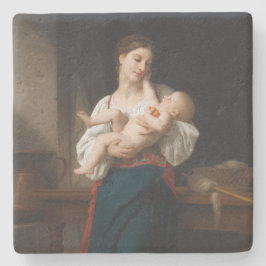 Mor och barn (av Bouguereau) Stenunderlägg