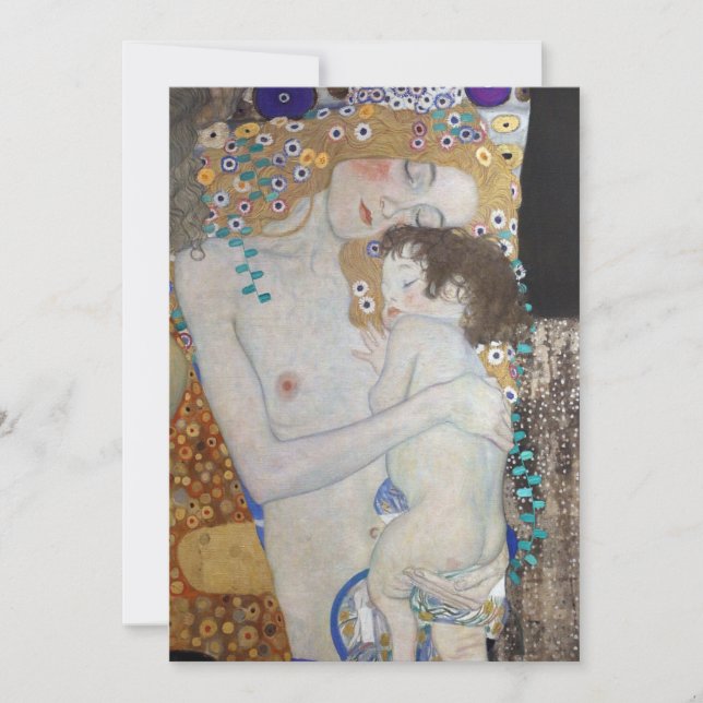 Mor och barn av Gustav Klimt (Framsida)