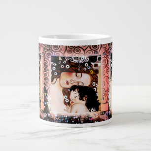 Mor och barn av Gustav Klimt Collage Jumbo Mugg